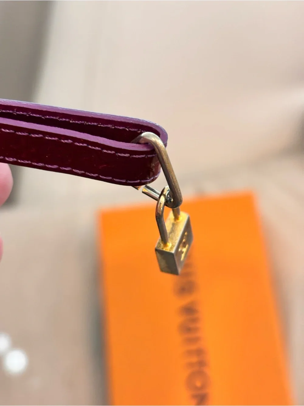 Louis Vuitton Vintage Monogram Vernis Dragonne Telephones Phone Strap/ Bag Charm